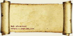 Sara Bzenić vizit kartica